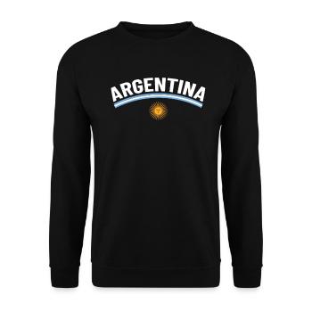 Argentine Cadeau Argentine Drapeau argentin - Sweat-shirt Unisexe - noir - Devant - Alina (178cm) & Michal (187cm)