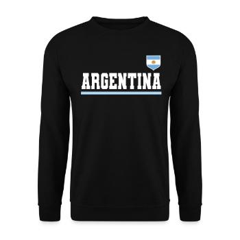Argentine Cadeau Argentine Drapeau argentin - Sweat-shirt Unisexe - noir - Devant - Alina (178cm) & Michal (187cm)