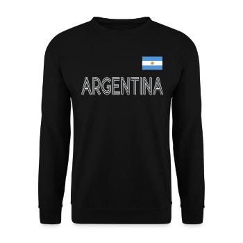 Argentine Cadeau Argentine Drapeau argentin - Sweat-shirt Unisexe - noir - Devant - Alina (178cm) & Michal (187cm)