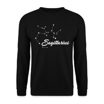 Funny Sagittarius Sign Of Zodiac - Unisex Sweatshirt - black - Front - Alina (178cm) & Michal (187cm)