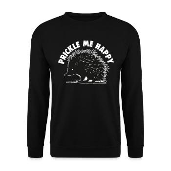 Süßer Igel Liebhaber Lustiger Igel Niedlicher Igel - Unisex Pullover - Schwarz - Vorne - Alina (178cm) & Michal (187cm)