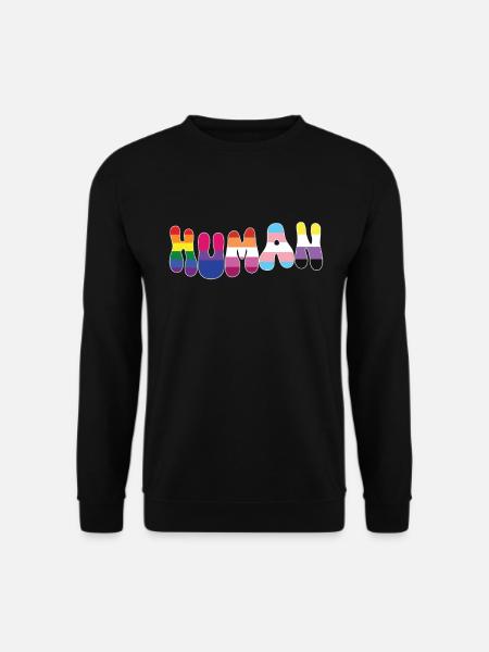 Human Equality Pride LGBTQ+ Inclusivity - Unisex Sweatshirt - black