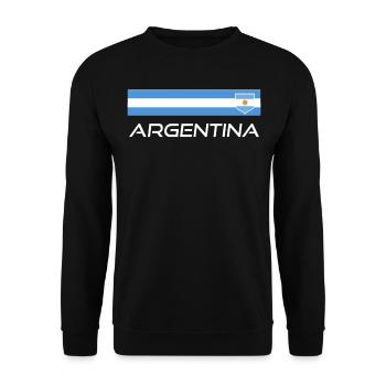 Argentine Cadeau Argentine Drapeau argentin - Sweat-shirt Unisexe - noir - Devant - Alina (178cm) & Michal (187cm)