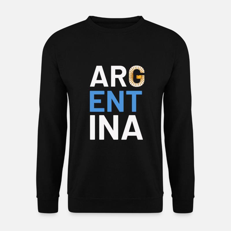 Argentine Cadeau Argentine Drapeau argentin - Sweat-shirt Unisexe - noir
