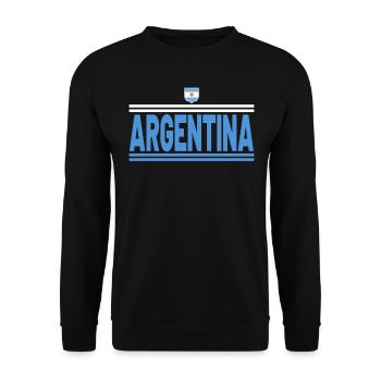 Argentine Cadeau Argentine Drapeau argentin - Sweat-shirt Unisexe - noir - Devant - Alina (178cm) & Michal (187cm)