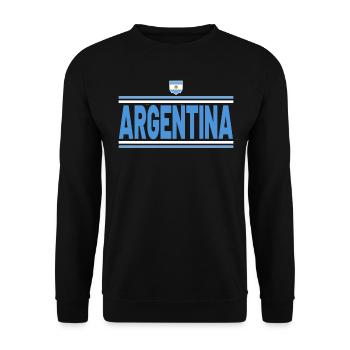 Argentine Cadeau Argentine Drapeau argentin - Sweat-shirt Unisexe - noir - Devant - Alina (178cm) & Michal (187cm)