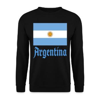 Argentine Cadeau Argentine Drapeau argentin - Sweat-shirt Unisexe - noir - Devant - Alina (178cm) & Michal (187cm)