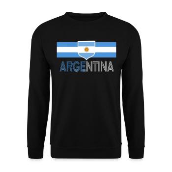 Argentine Cadeau Argentine Drapeau argentin - Sweat-shirt Unisexe - noir - Devant - Alina (178cm) & Michal (187cm)