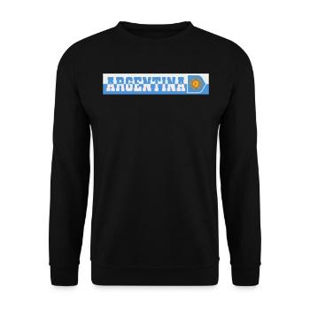 Argentine Cadeau Argentine Drapeau argentin - Sweat-shirt Unisexe - noir - Devant - Alina (178cm) & Michal (187cm)