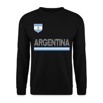 Argentine Cadeau Argentine Drapeau argentin - Sweat-shirt Unisexe - noir - Devant - Alina (178cm) & Michal (187cm)