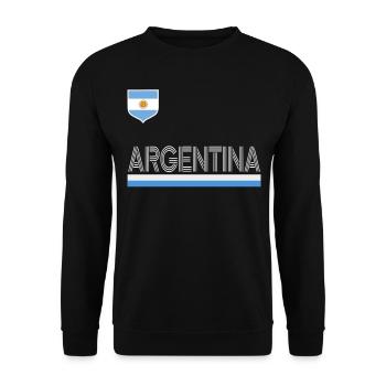 Argentine Cadeau Argentine Drapeau argentin - Sweat-shirt Unisexe - noir - Devant - Alina (178cm) & Michal (187cm)