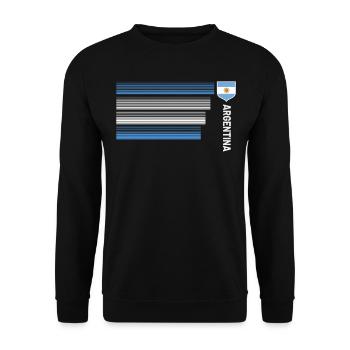 Argentine Cadeau Argentine Drapeau argentin - Sweat-shirt Unisexe - noir - Devant - Alina (178cm) & Michal (187cm)