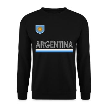 Argentine Cadeau Argentine Drapeau argentin - Sweat-shirt Unisexe - noir - Devant - Alina (178cm) & Michal (187cm)