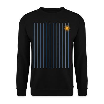 Argentine Cadeau Argentine Drapeau argentin - Sweat-shirt Unisexe - noir - Devant - Alina (178cm) & Michal (187cm)