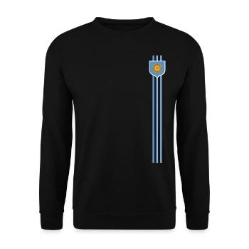 Argentine Cadeau Argentine Drapeau argentin - Sweat-shirt Unisexe - noir - Devant - Alina (178cm) & Michal (187cm)