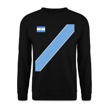 Argentine Cadeau Argentine Drapeau argentin - Sweat-shirt Unisexe - noir - Devant - Alina (178cm) & Michal (187cm)