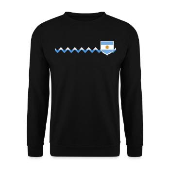 Argentine Cadeau Argentine Drapeau argentin - Sweat-shirt Unisexe - noir - Devant - Alina (178cm) & Michal (187cm)