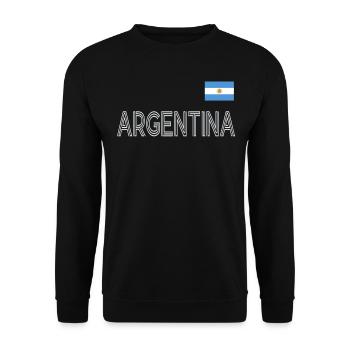 Argentine Cadeau Argentine Drapeau argentin - Sweat-shirt Unisexe - noir - Devant - Alina (178cm) & Michal (187cm)