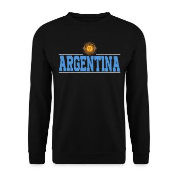 Argentine Cadeau Argentine Drapeau argentin - Sweat-shirt Unisexe - noir - Devant - Alina (178cm) & Michal (187cm)