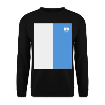 Argentine Cadeau Argentine Drapeau argentin - Sweat-shirt Unisexe - noir - Devant - Alina (178cm) & Michal (187cm)