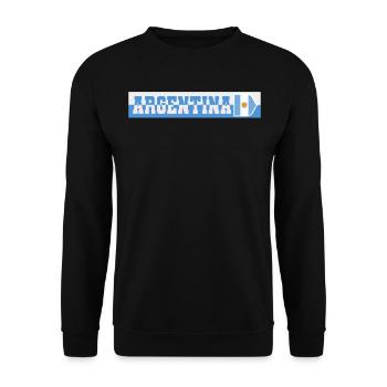 Argentine Cadeau Argentine Drapeau argentin - Sweat-shirt Unisexe - noir - Devant - Alina (178cm) & Michal (187cm)
