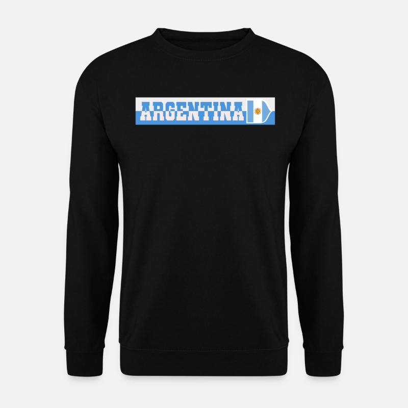 Argentinien Geschenk Argentina Argentine Flagge - Unisex Pullover - Schwarz