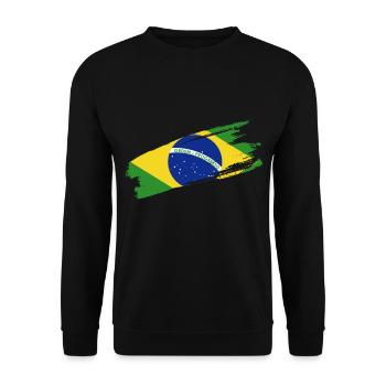 Brazil Brazil shirt Brazilian Rio de Janeirao - Unisex Sweatshirt - black - Front - Alina (178cm) & Michal (187cm)