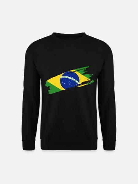 Brasilien Brazil shirt Brasilianer Rio de Janeirao - Unisex Pullover - Schwarz