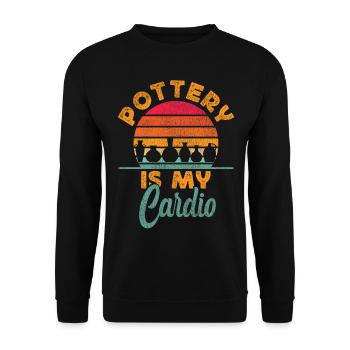 Pottery Ceramics Artist Retro - Unisex Pullover - Schwarz - Vorne - Alina (178cm) & Michal (187cm)