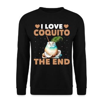 I Love Coquito, The End - Unisex Sweatshirt - black - Front - Alina (178cm) & Michal (187cm)