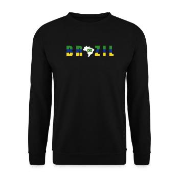 Brasilien Brazil shirt Brasilianer Rio de Janeirao - Unisex Pullover - Schwarz - Vorne - Alina (178cm) & Michal (187cm)