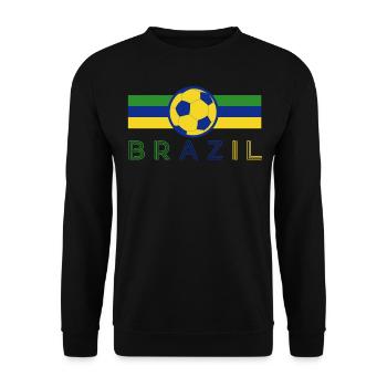 Brazil Brazil shirt Brazilian Rio de Janeirao - Unisex Sweatshirt - black - Front - Alina (178cm) & Michal (187cm)