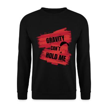 Parapente, La gravité ne me retient pas - Parapente S - Sweat-shirt Unisexe - noir - Devant - Alina (178cm) & Michal (187cm)