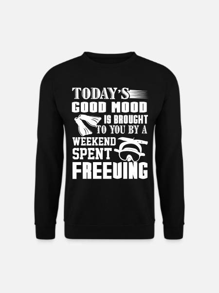 Freediving Weekend Spent Freediving - Unisex Sweatshirt - black