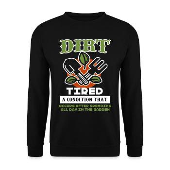 Gardening Spent All Day In The Garden - Unisex Sweatshirt - black - Front - Alina (178cm) & Michal (187cm)