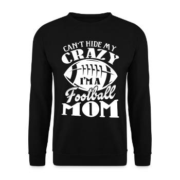 Football I'm A Football Mom - Unisex Sweatshirt - black - Front - Alina (178cm) & Michal (187cm)