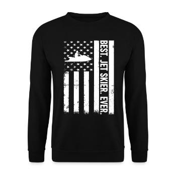 Best Jet skier Ever - Best Jet Ski Driver - Unisex Sweatshirt - black - Front - Alina (178cm) & Michal (187cm)