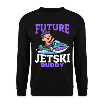 Bébé Jetski Rider Jetski Bébé - Future Jetski Budd - Sweat-shirt Unisexe - noir - Devant - Alina (178cm) & Michal (187cm)