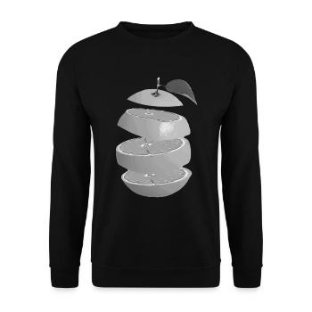 Gray Orange - Unisex Sweatshirt - black - Front - Alina (178cm) & Michal (187cm)