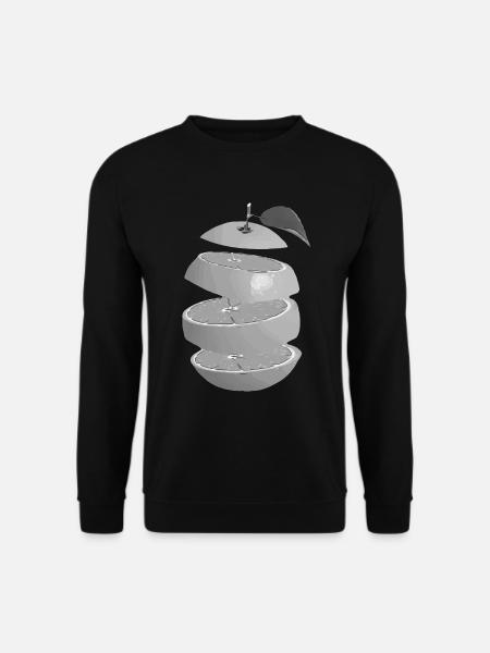 Gray Orange - Unisex Sweatshirt - black