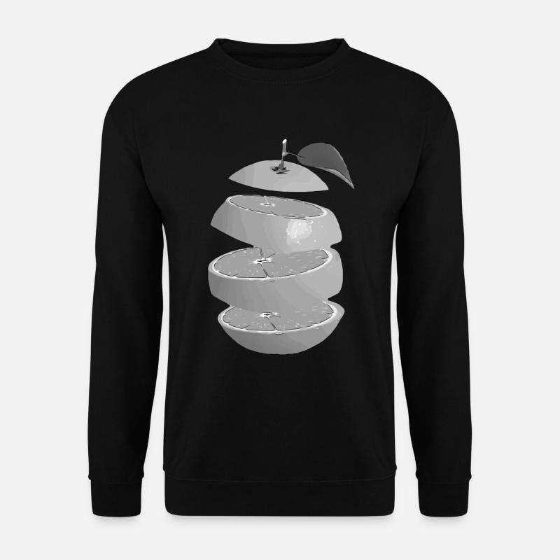 Gray Orange - Unisex Sweatshirt - black