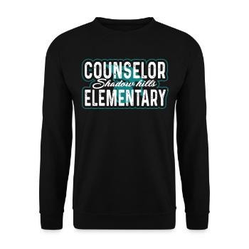 School Counselor Shadow Hills Elementary - Unisex Sweatshirt - black - Front - Alina (178cm) & Michal (187cm)