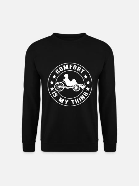 Recumbent Trike Liegetrike Liegedreirad - Unisex Pullover - Schwarz