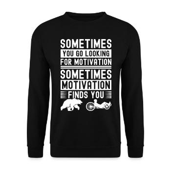 Recumbent Trike Liegetrike Liegedreirad - Unisex Pullover - Schwarz - Vorne - Alina (178cm) & Michal (187cm)