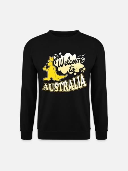 Kangaroo Welcome To Australia - Unisex Sweatshirt - black