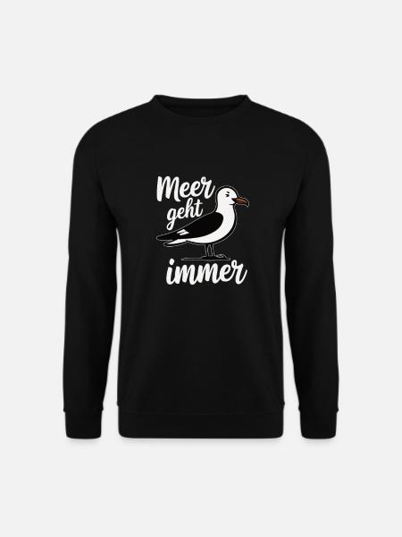 Meer geht immer - Unisex Pullover - Schwarz