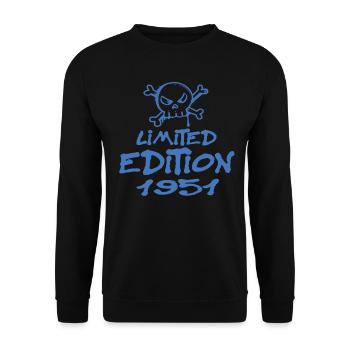 Limited Edition 1951 Geburtstag 1951 Geboren - Unisex Pullover - Schwarz - Vorne - Alina (178cm) & Michal (187cm)