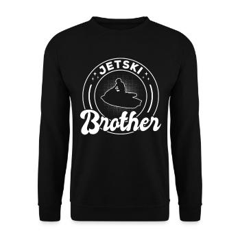 Jetski Brother Jetski Driver Jetski Brother Jetski - Unisex Pullover - Schwarz - Vorne - Alina (178cm) & Michal (187cm)