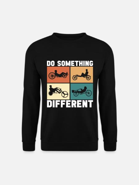 Recumbent Trike Liegetrike Liegedreirad - Unisex Pullover - Schwarz
