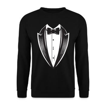 Tuxedo - Unisex Pullover - Schwarz - Vorne - Alina (178cm) & Michal (187cm)
